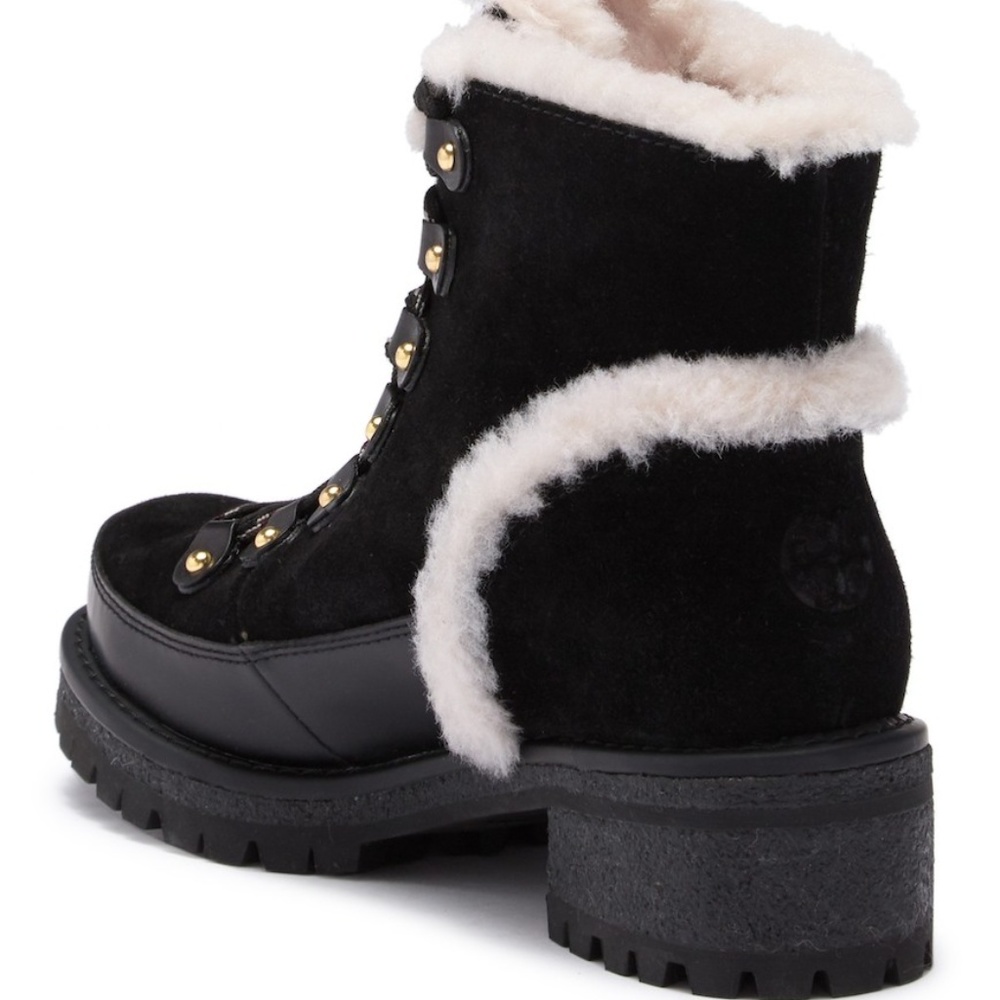 Sold ! Tory Burch Cooper Genuine Shearling Boot - Picture 2 of 8